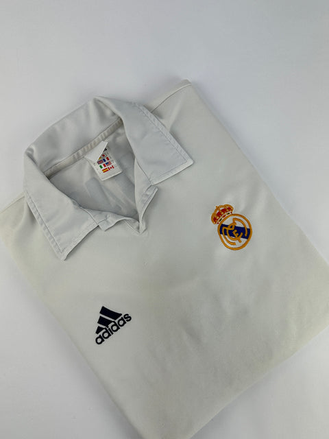 2001-02 Real Madrid Centenary edition football shirt made by Adidas with Zidane nameset
