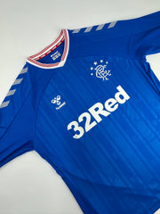 2019-20 Glasgow Rangers football shirt made by Hummel size XL