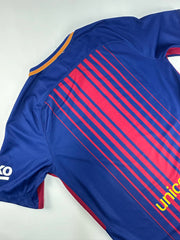 2017-18 Barcelona football shirt, medium sized made by Nike.