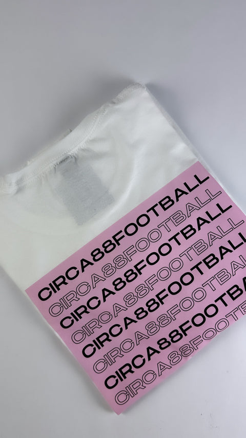 Classic block colour tee created by Circa88 Football. A lightweight cotton garment available in various sizes.