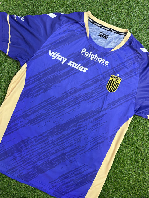 2022-23 Hyderabad FC footbal shirt made by Hummel available in various sizes