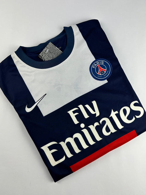 2013-14 PSG football shirt made by Nike size small.