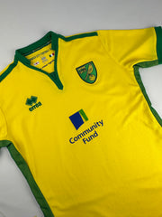 2016-17 Norwich City Football Shirt made by Errea Size Large