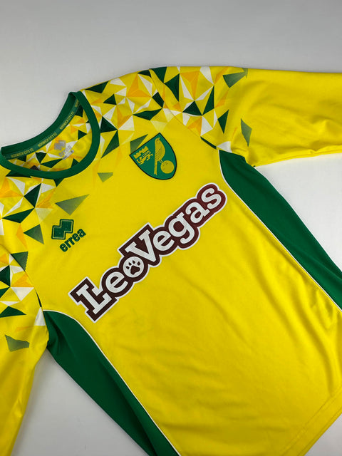 2018-19 Norwich City football shirt made by Errea size Small