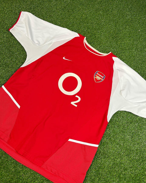 2002-04 Arsenal Football Shirt made by Nike size XL
