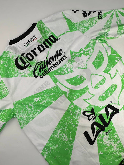 2021-22 Santos Laguna football shirt made by Charly available in various sizes.