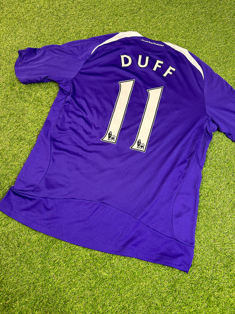 2008-09 Newcastle United football Shirt made by Adidas sized Medium with Damien Duff nameset.