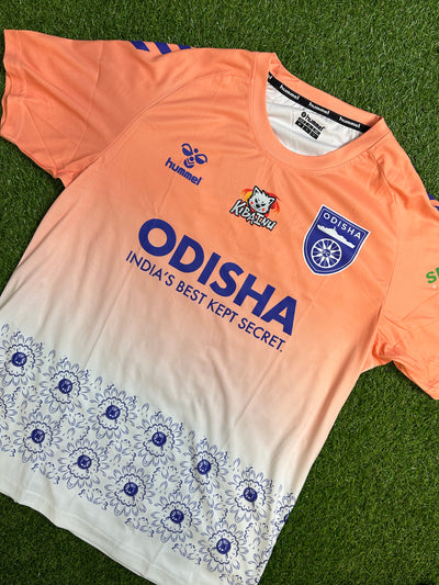 2021-22 Odisha FC football shirt made by Hummel available in various sizes