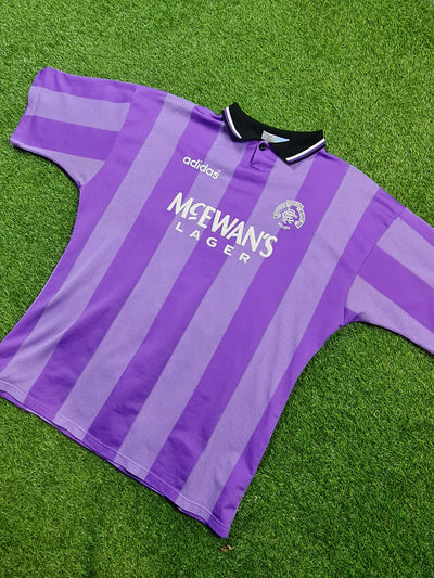 1994-95 Rangers FC European Away Shirt on an astro turf background.