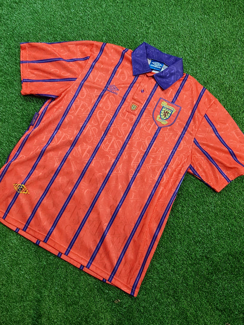 1993-95 Scotland Away Football Shirt made by Umbro
