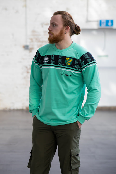 2020-21 Norwich City football sweater made by Errea